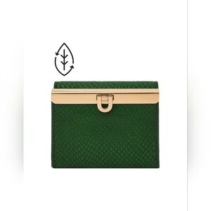 RARE FOSSIL Penrose Trifold Leather Wallet 100% Leather with Snake embose